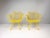 Yellow 1950s Pair of Yellow "Sculptura" Collection Chairs by Russell Woodard For Sale - Image 8 of 8