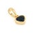 Heart-Shaped Blue Sapphire Bezel Set Solitaire Pendant in 14k Yellow Gold For Sale - Image 4 of 14