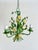 Italian Painted Tole Daisy Chandelier by Sergio Terzani, 1970s For Sale - Image 15 of 15