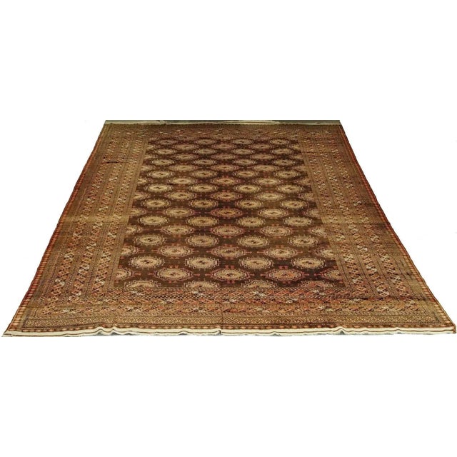 17.2x10.1 feet hand-knotted antique turkmen Saryk carpet. The Saryk are one of the original 23 tribes of the Oghuz. In the...