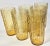 VIntage Golden Bamboo Tumblers- Set of Six For Sale - Image 9 of 9