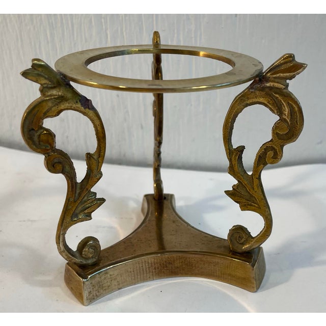 Vintage Brass Dragon Stand For Sale - Image 4 of 7