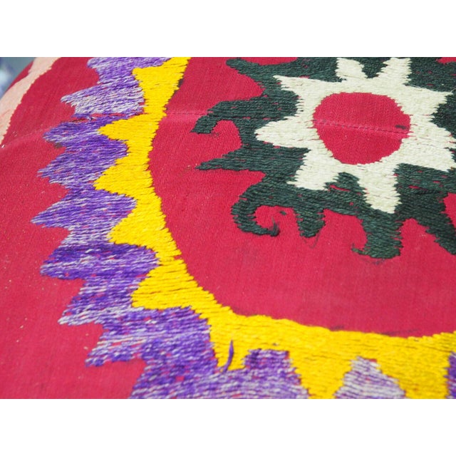 Vintage Hand-Carved Wooden Stoll Chair, Afghanistan For Sale - Image 12 of 14