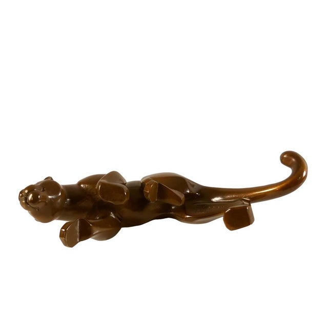 Bronze Puma Sculpture from Janet Rosetta, 1990s For Sale - Image 6 of 8