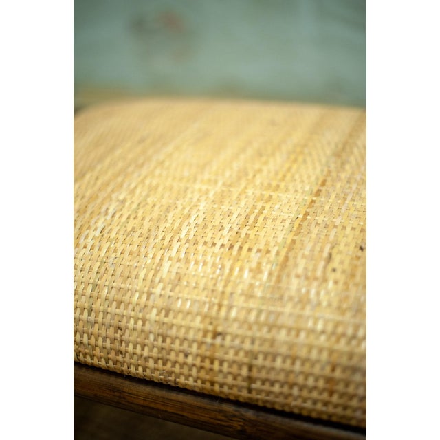 1970s Wooden Ottomans by Lyda Levi for McGuire San Francisco, 1970s, Set of 2 For Sale - Image 5 of 8