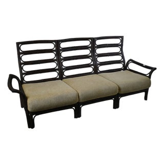 Vintage Rattan Sofa For Sale