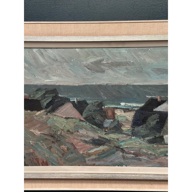 Carl Berndtsson, Village, 1960s, Oil Painting on Canvas, Framed For Sale - Image 4 of 14