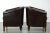 English-Style Dark Cowhide Club Armchairs, Set of 2 For Sale - Image 4 of 15