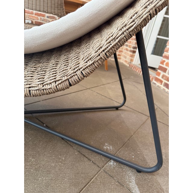 Wicker Chaise For Sale - Image 4 of 9