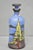 Antique Nippon Hand Painted Blue Halloween Pattern Porcelain Wine Jug W/ Cork For Sale - Image 10 of 18