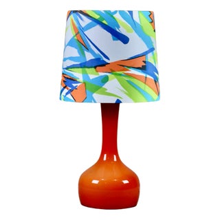 Table Lamp in the style of Lindshammar or Alsterfors Glass Company, Sweden For Sale