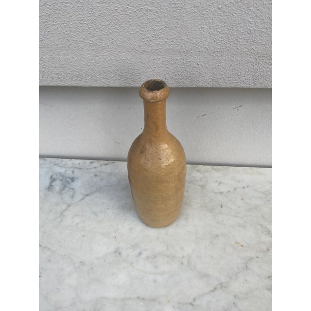 French Country 19th Century French Pottery Cider Bottle From Normandy For Sale - Image 3 of 6