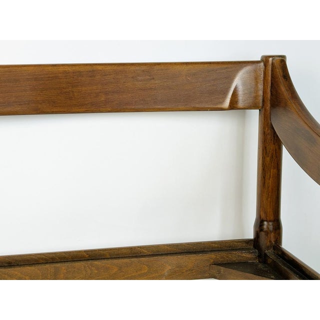 Walnut and Rope Carimate Bench by Magistretti for Cassina, 1963 For Sale - Image 12 of 18