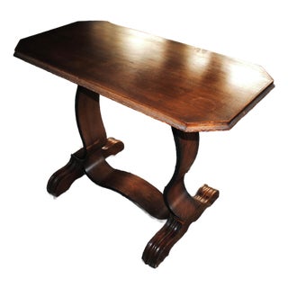 Antique Empire Styled Mahogany Library Table For Sale