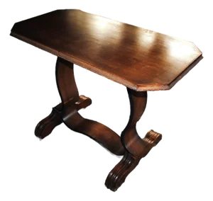 Antique Empire Styled Mahogany Library Table