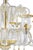 Glass Imperial Venetian "Rigadin" Murano Glass Chandelier With Gold Trimming For Sale - Image 7 of 8