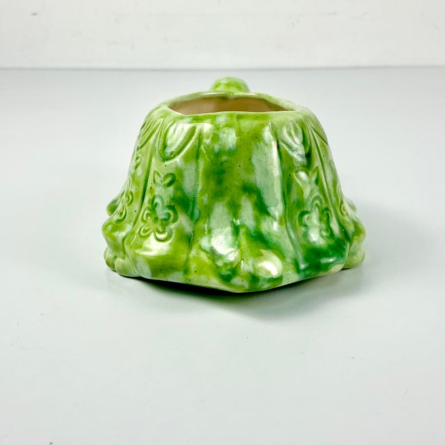 1970s Vintage Boho Chic Folk Art Whimsical Turtle Ceramic Planter For Sale - Image 9 of 12