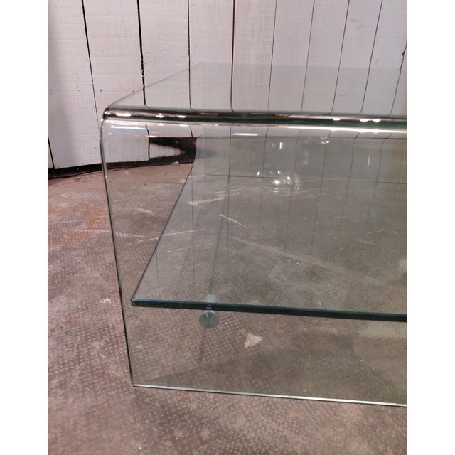Vintage Glass Coffee Table For Sale - Image 3 of 6