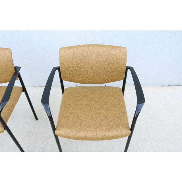 Modern Steelcase New Player Multipurpose Stackable Guest or Side Chairs - A Pair For Sale - Image 12 of 18