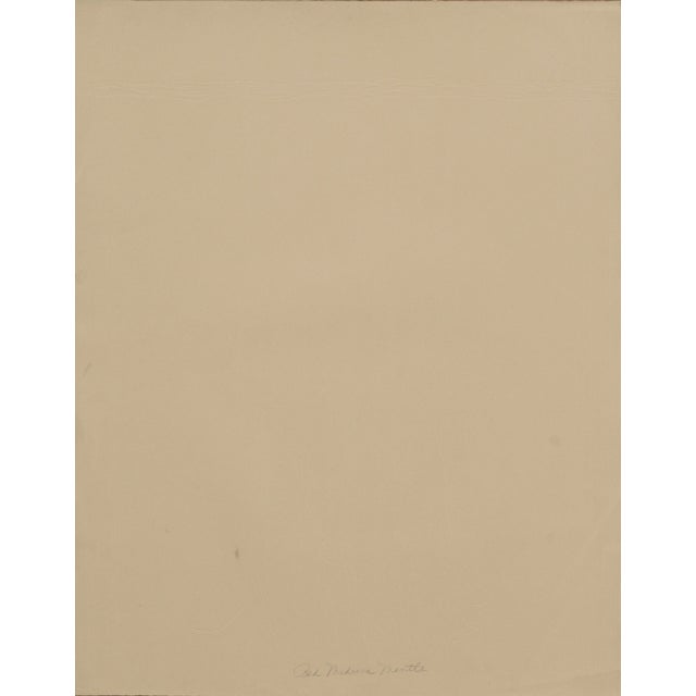 Paper Patricia A. Pearce "Red Medusa Mantle" (Ruffled Kimono) Abstract Pen and Ink Hand Augmented Collotype 1980s For Sale - Image 7 of 8