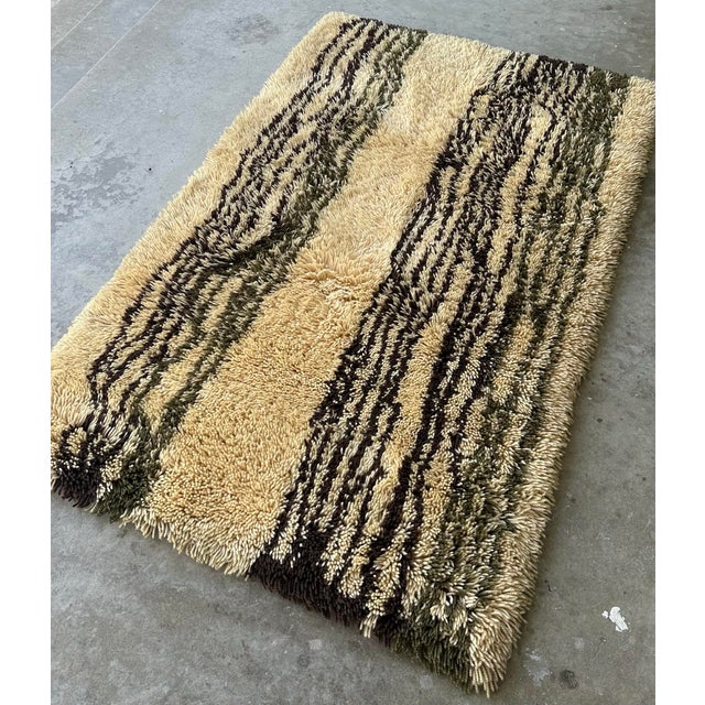 Textile Vintage Danish Ege Rya Rug - Textile Art For Sale - Image 7 of 7