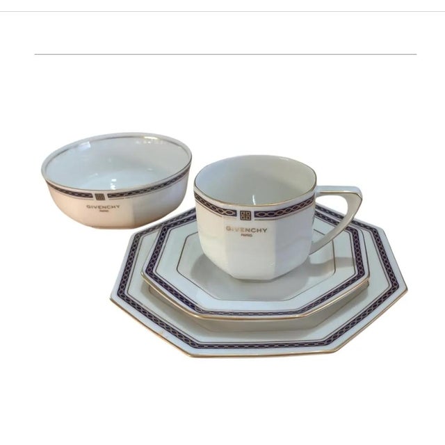 For your consideration. . . This rare set of designer Givenchy dinnerware is perfect for entertaining. Give yourself or...