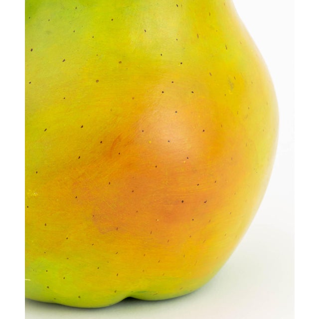 Ceramic Sergio Bustamante Owls in a Pear Sculpture, 1984 For Sale - Image 7 of 9
