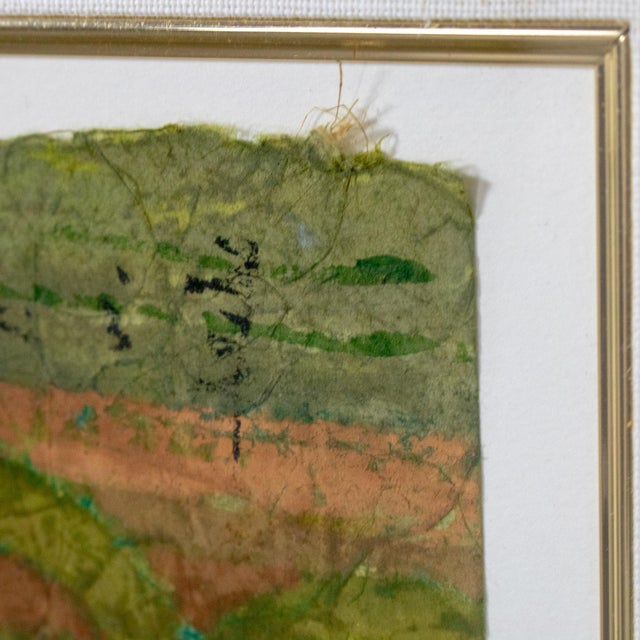 Late 20th Century Abstract Modern Watercolor Painting With Gold Frame Signed by John H Chen For Sale - Image 15 of 18