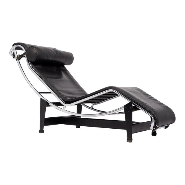 Vintage Cassina Lc4 Chaise Lounge Chair by Le Corbusier, 1984 For Sale