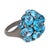 Vintage 25.00 Carat Blue Topaz 18k Gold Cocktail Ring, Size 6.75 For Sale - Image 4 of 7