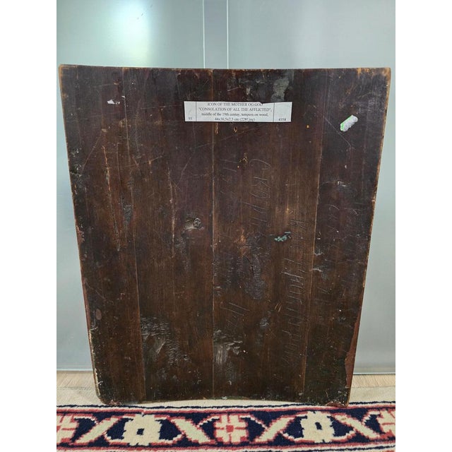 Antique Orthodox Icon, 1860 For Sale - Image 15 of 17