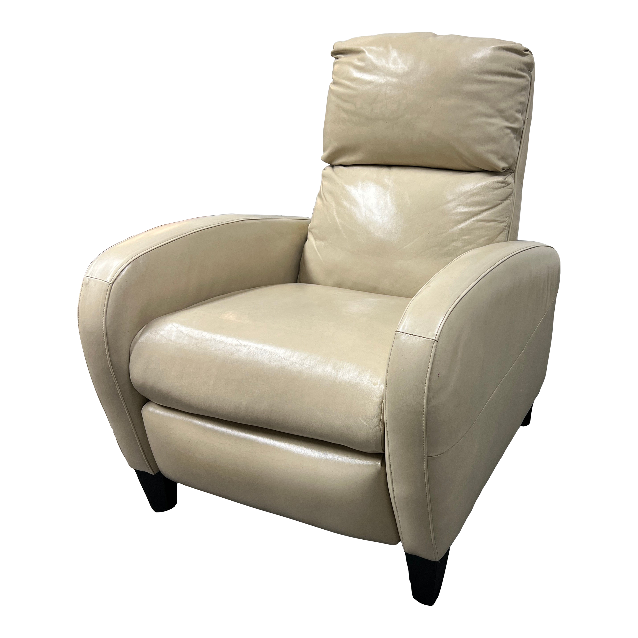 Comfort Design Beige Leather Recliner - image 0