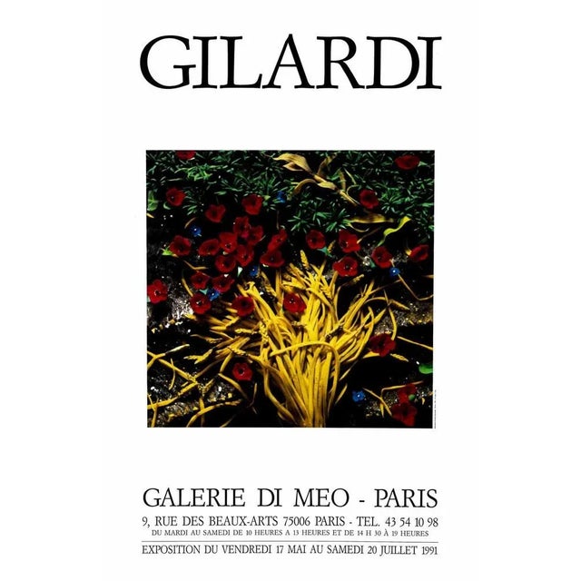Gilardi Exhibition - Galerie Di Meo is a colored lithograph realized in 1991 . This artwork was realized in occasion of...