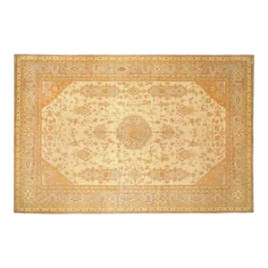Antique Turkish Decorative Oriental Oushak Rug in Room Size