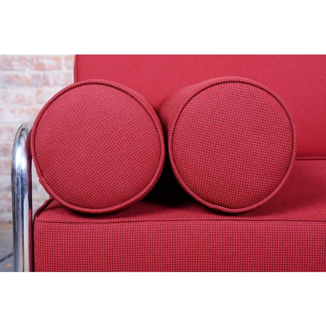 Bauhaus Sofa in Chrome and Upholstery by Hynek Gottwald, Czech, 1930s For Sale - Image 9 of 18
