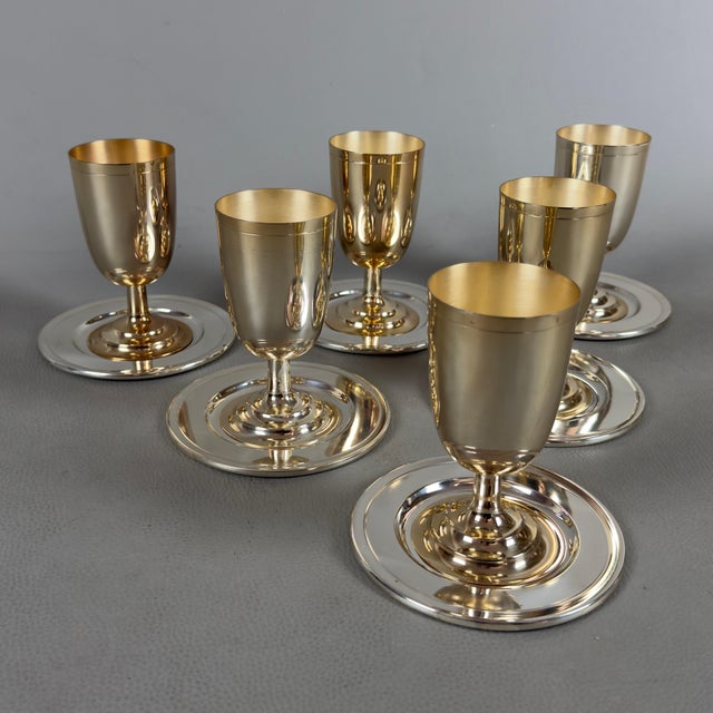 This refined set of stemware represents an excellent example of Italian metalwork craftsmanship, ideal for those who wish...