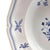 White Longchamp France Moustiers Blue Rim Soup Bowl, 9-Inch Porcelain For Sale - Image 8 of 10