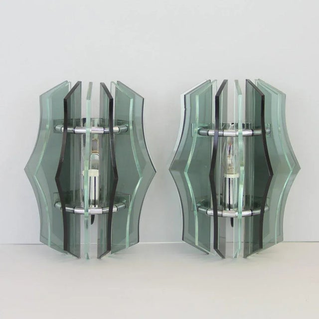 1970s Italian Sconces in the Style of Veca, 1970s, Set of 2 For Sale - Image 5 of 5