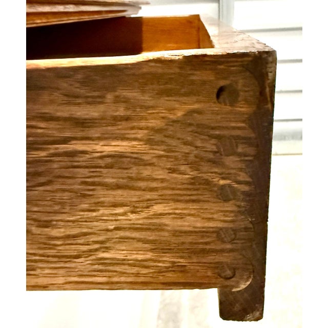 Late 19th Century American Renaissance Carved Oak Desk For Sale - Image 9 of 9