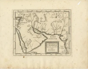 Antique Map of the Arabian Peninsula by Franceschini, 1739