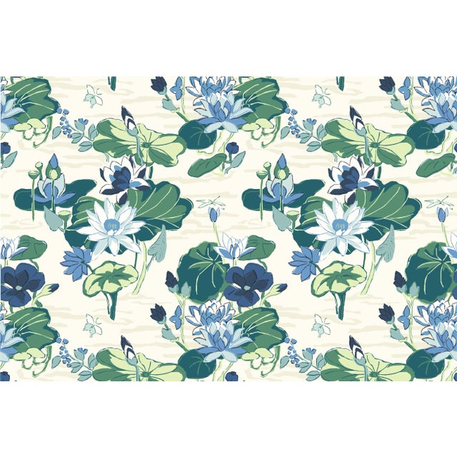 A 9.5" x 9.5" sample of Lily Pond Lane Oyster Care Instructions: Pure Solvants Dry Cleaning