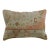 Orange Traditional Vintage White Medallion Oushak Rug Pillow For Sale