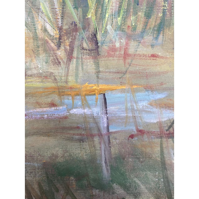 1960s Spring Plowing Martha's Vineyard Painting by Jean Spencer For Sale - Image 12 of 15