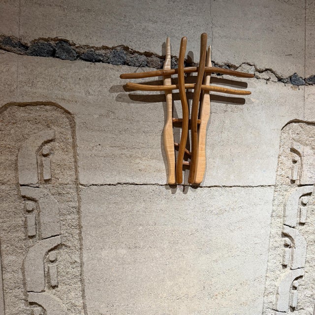 Handmade Contemporary Wooden Wall Cross Abstract Wall Art For Sale In San Diego - Image 6 of 14