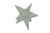 Two vintage crystal 9-point star taper candle holders by Rosenthal. Dimensions: 3" x 4" x 3.5" (W x D x H)