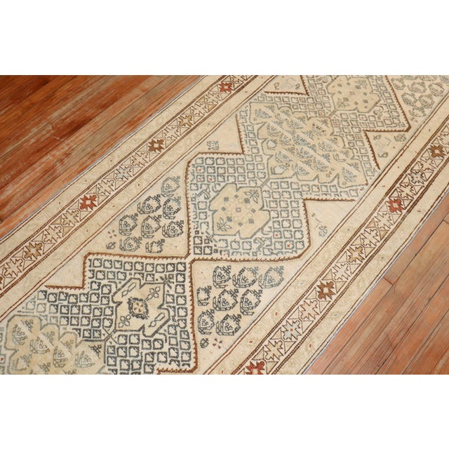 Antique Zabihi Collection Persian Serab Runner - 3'5" x 12' For Sale In New York - Image 6 of 8