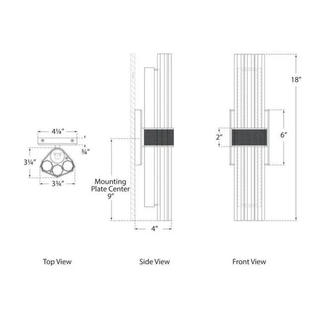 Modern Lauren Rottet for Visual Comfort Signature Fascio 18" Sconce in Polished Nickel with Crystal For Sale - Image 3 of 3