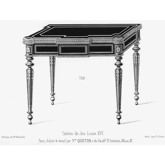 1860s-1880 Victorian French Flip-Top Ebonized Burl Walnut Games Table For Sale - Image 12 of 13