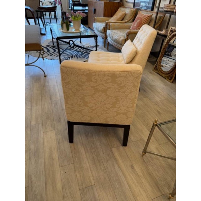 Mid-Century Modern 1960s Pair of Edward Wormley for Dunbar Slipper Chairs Signed For Sale - Image 3 of 8