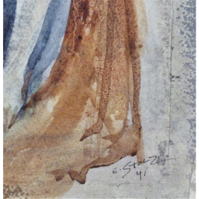 Hernst Stolz, Woman Sitting, 1941 For Sale - Image 4 of 6